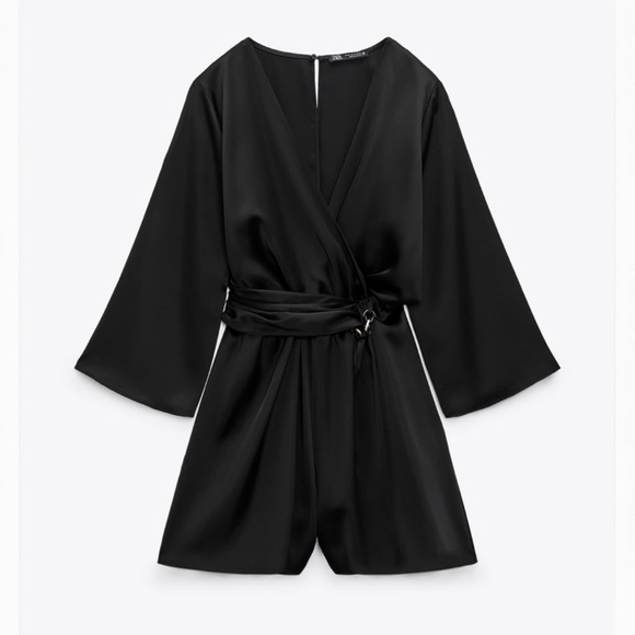 Zara Pants - Zara Chain Link Satin Effect Jumpsuit